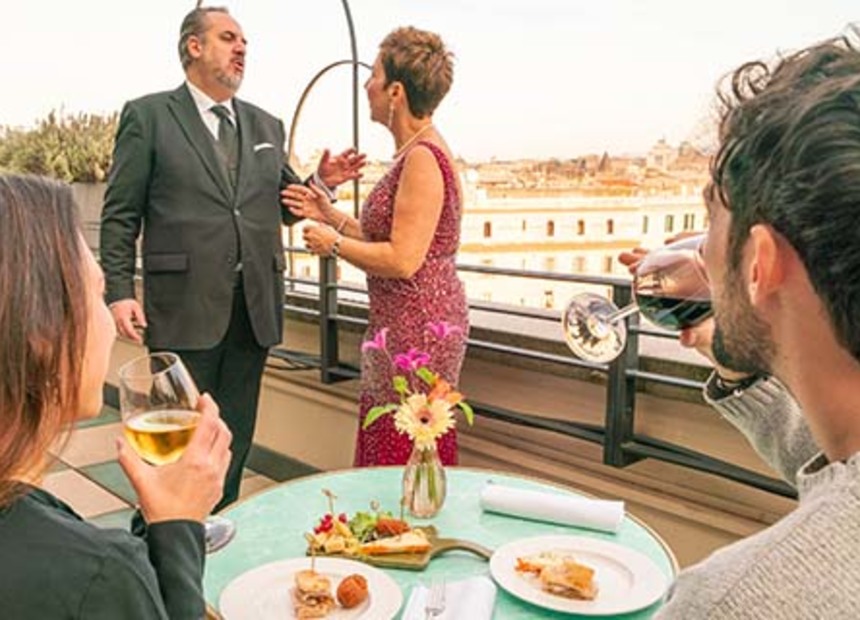 Trastevere Rooftop Opera and Aperitif